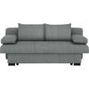 SCHLAFSOFA in Grau  - Wengefarben/Alufarben, KONVENTIONELL, Holz/Textil (200/80/104cm) - Novel