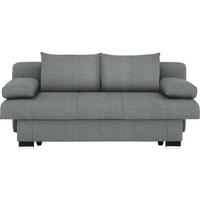 SCHLAFSOFA Grau  - Wengefarben/Alufarben, KONVENTIONELL, Holz/Textil (200/80/104cm) - Novel