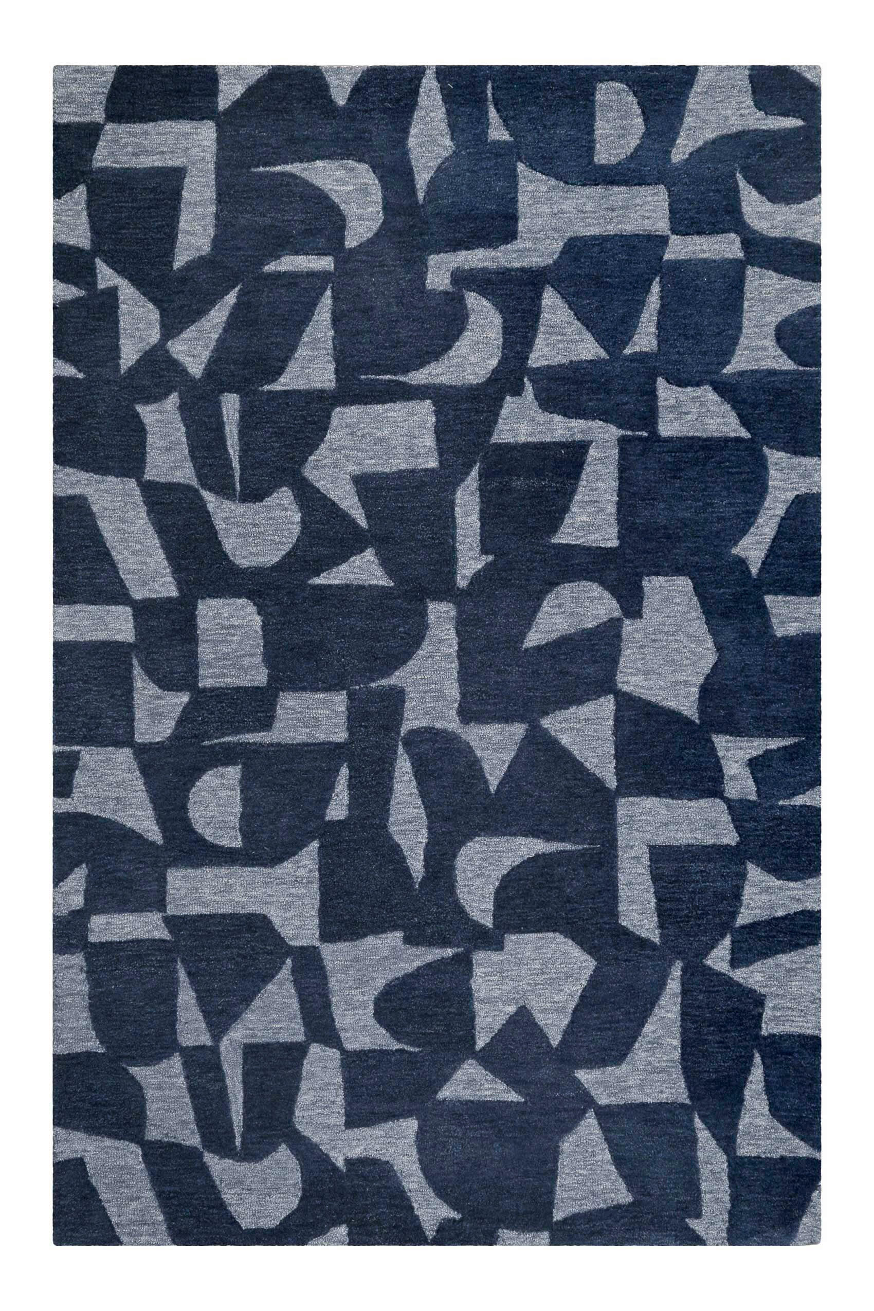 WEBTEPPICH 110/170 cm Ocean State Blaugrau, Graublau  - Graublau/Blaugrau, Design, Textil (110/170cm) - Esprit