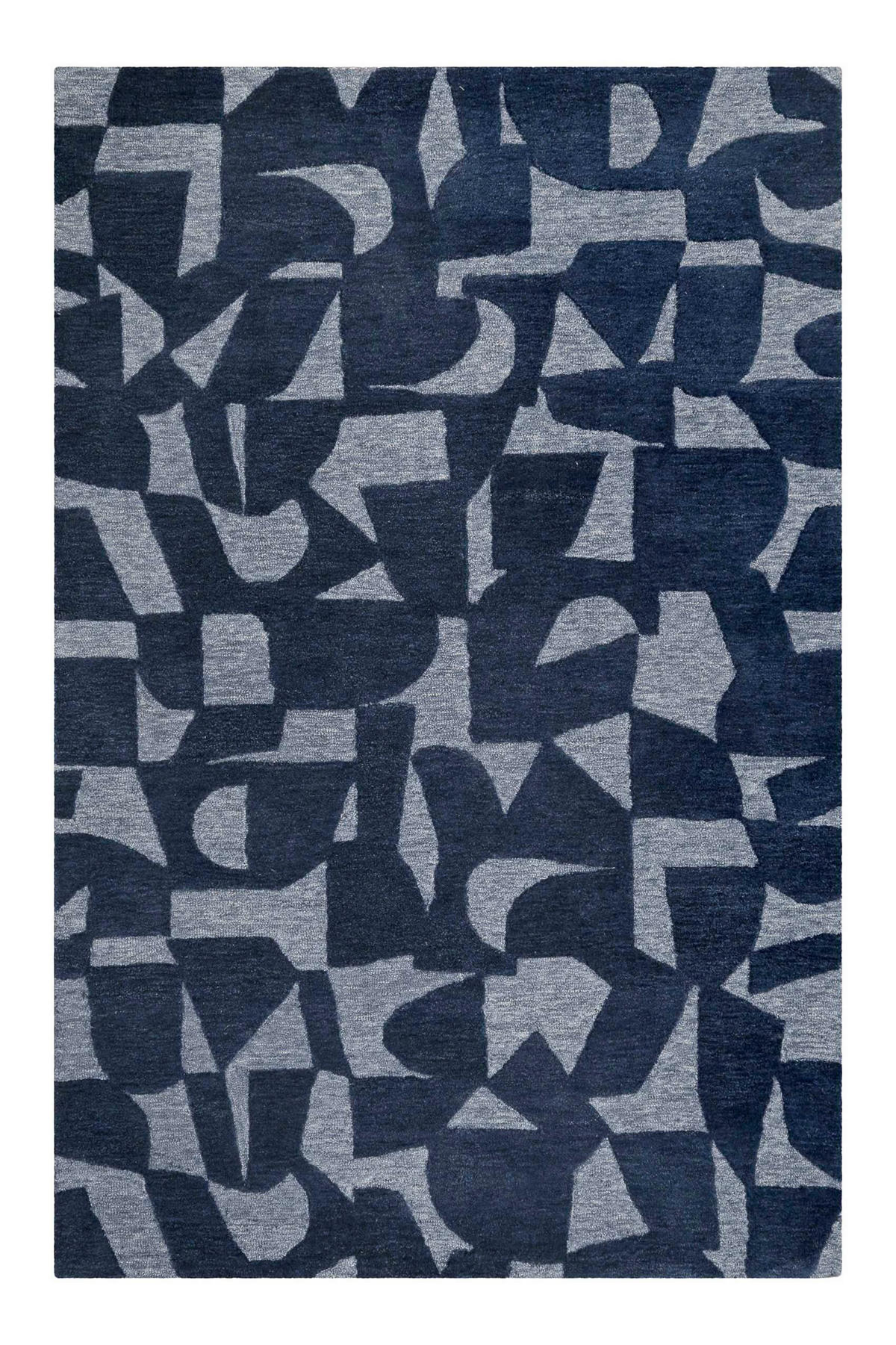 WEBTEPPICH 80/150 cm Ocean State Blaugrau, Graublau  - Graublau/Blaugrau, Design, Textil (80/150cm) - Esprit