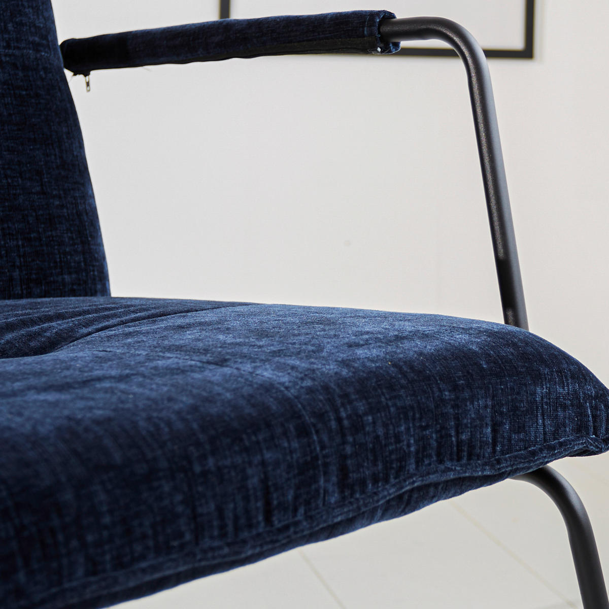 KŘESLO, textil, modrá - modrá/černá, Moderní, kov/textil (65/80/68cm) - MID.YOU