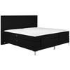 BOXSPRINGBETT 180/200 cm  in Schwarz  - Alufarben/Schwarz, Design, Textil/Metall (180/200cm) - Welnova
