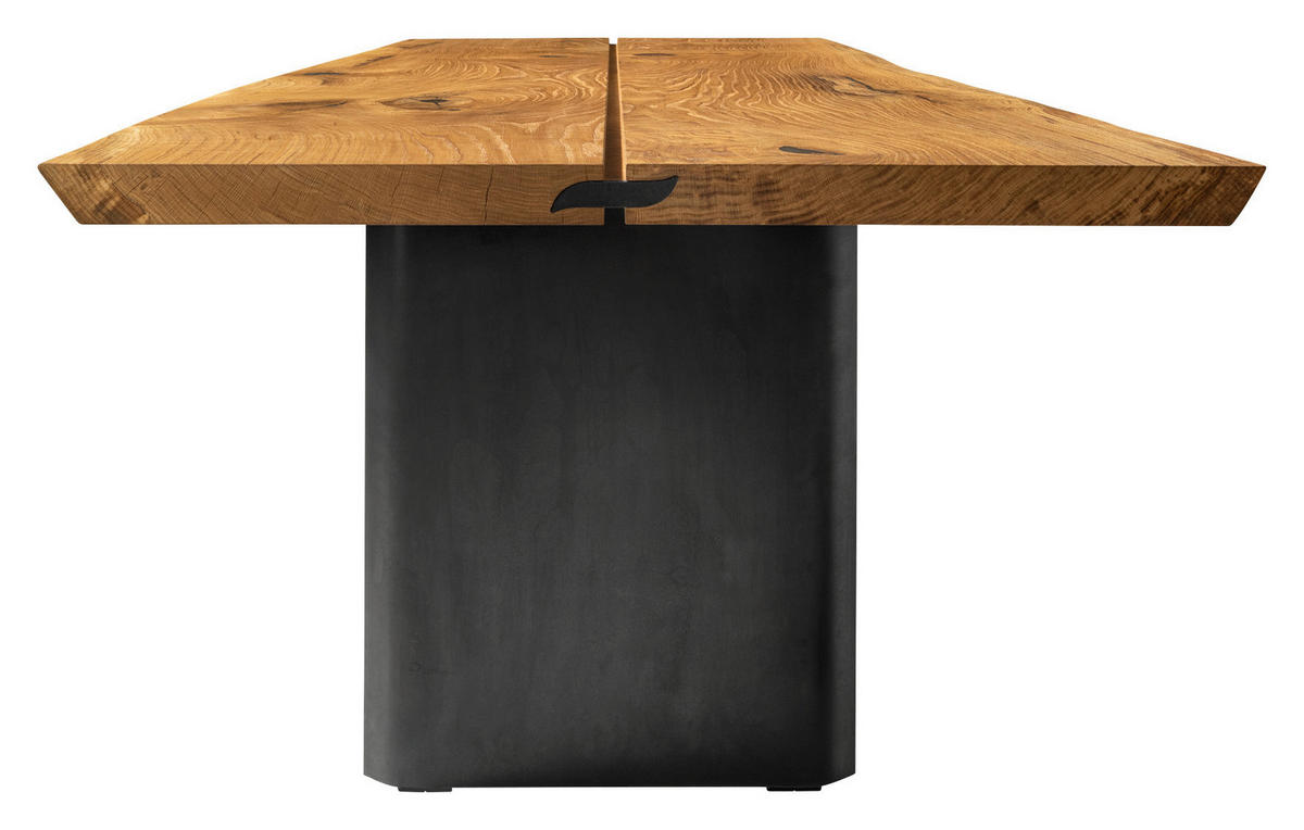 ESSTISCH in Holz, Metall 350/100/75 cm  - Eichefarben/Schwarz, KONVENTIONELL, Holz/Metall (350/100/75cm) - Team 7