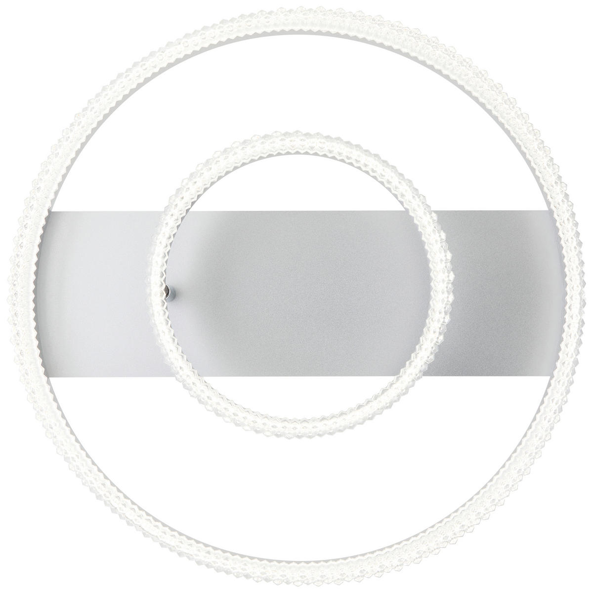 LED-TAKLAMPA Aurora 61/13 cm  - aluminiumfärg, Design, metall/plast (61/13cm)