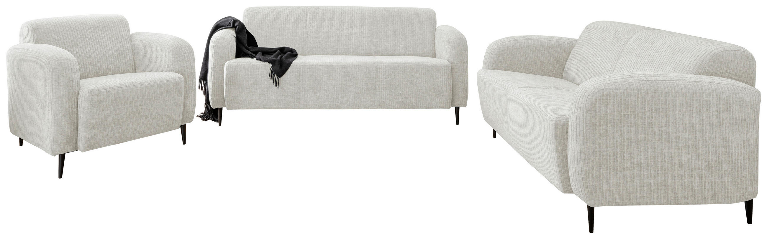 Thumbnail - Livetastic Sessel, Weiß, Textil, Uni, 85x76x90 cm, Made in EU, erweiterbar (Typenauswahl), Wohnzimmer, Sessel, Polsterse...