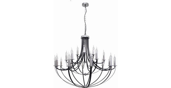 HÄNGELEUCHTE 100/244 cm - Schwarz, KONVENTIONELL, Metall (100/244cm) - Ambiente