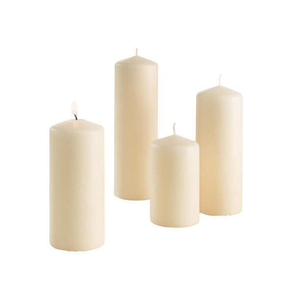 STUMPENKERZE  - Champagner, Basics (18cm)