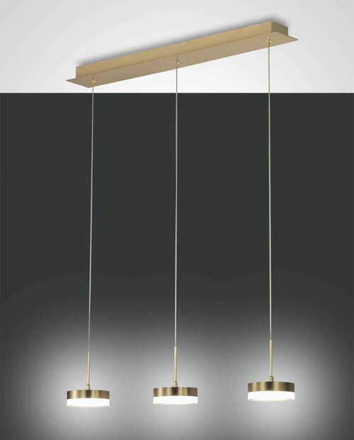 LED-PENDELLEUCHTE Dunk 65/8/200 cm   - Design, Metall (65/8/200cm) - Fabas Luce