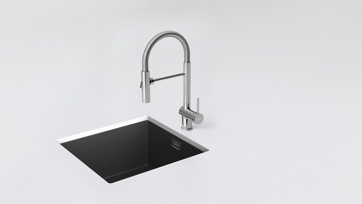 KÜCHENARMATUR 515000EDM  - Edelstahlfarben, Basics, Metall (18/40/4cm) - Schock