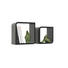 WANDREGALSET - Schwarz, Design, Holzwerkstoff (28/23/28/23/15cm) - Boxxx WANDREGALSET - Schwarz, Design, Holzwerkstoff (28/23/28/23/15cm) - Boxxx