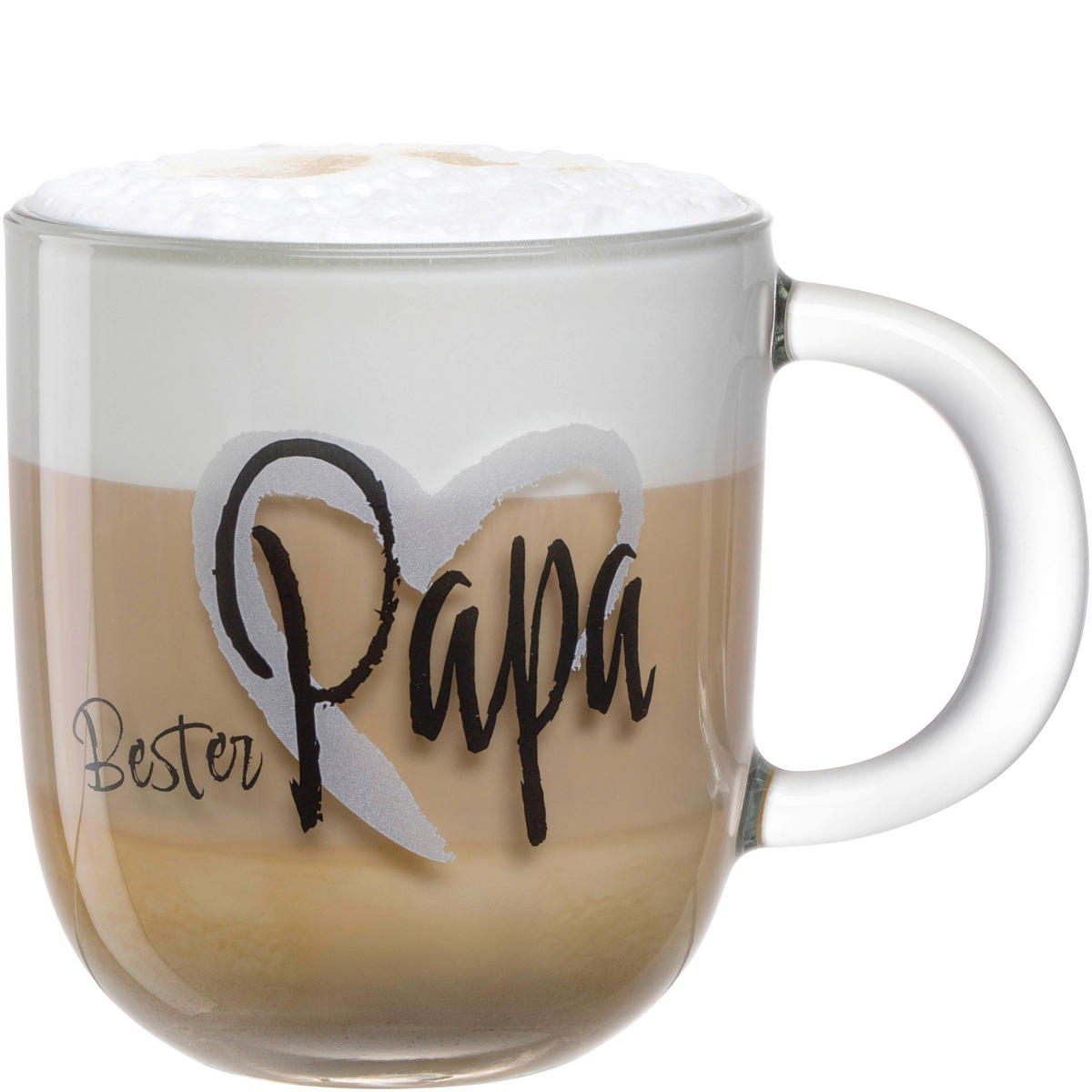 TASSE EMOZIONE   400 ml  - Transparent/Hellgrau, Basics, Glas (12,5/10,0/8,7cm) - Leonardo
