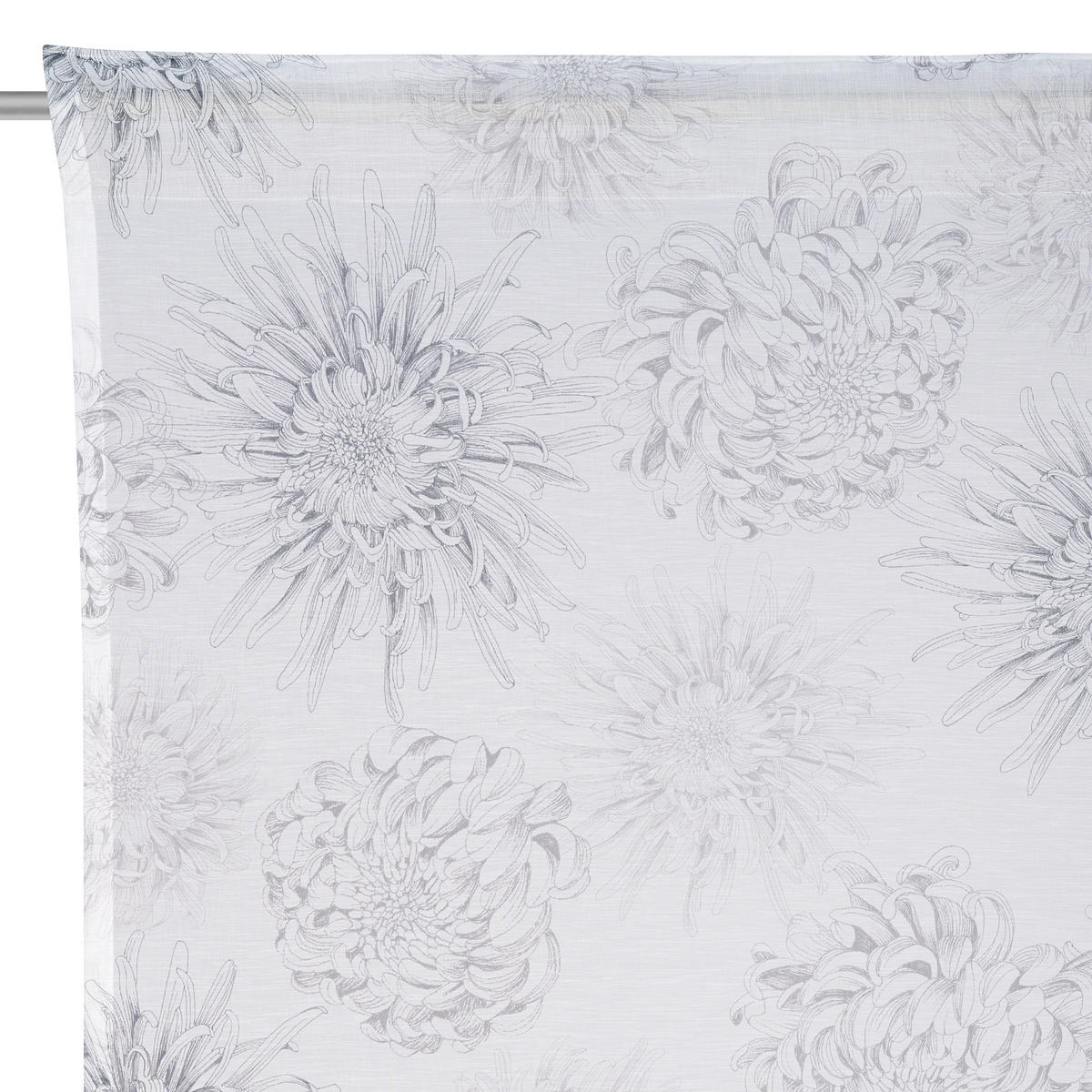 HOTOVÝ ZÁVĚS, poloprůhledné, 140/255 cm - antracitová, Natur, textil (140/255cm) - Novel