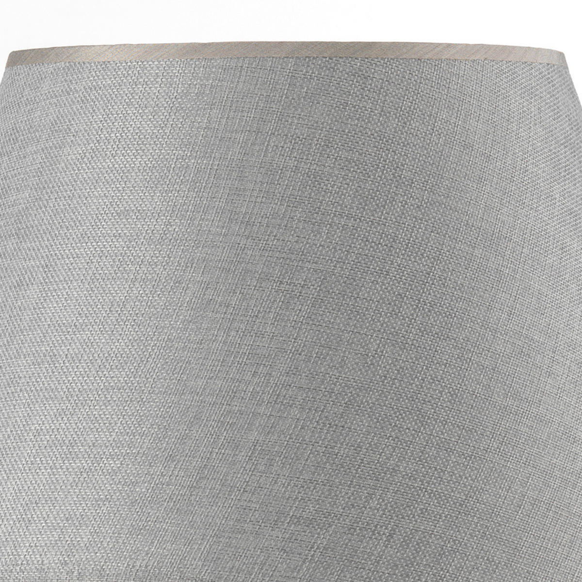 STOLNÁ LAMPA, E27, 40/52 cm  - sivá, Konventionell, textil/keramika (40/52cm)