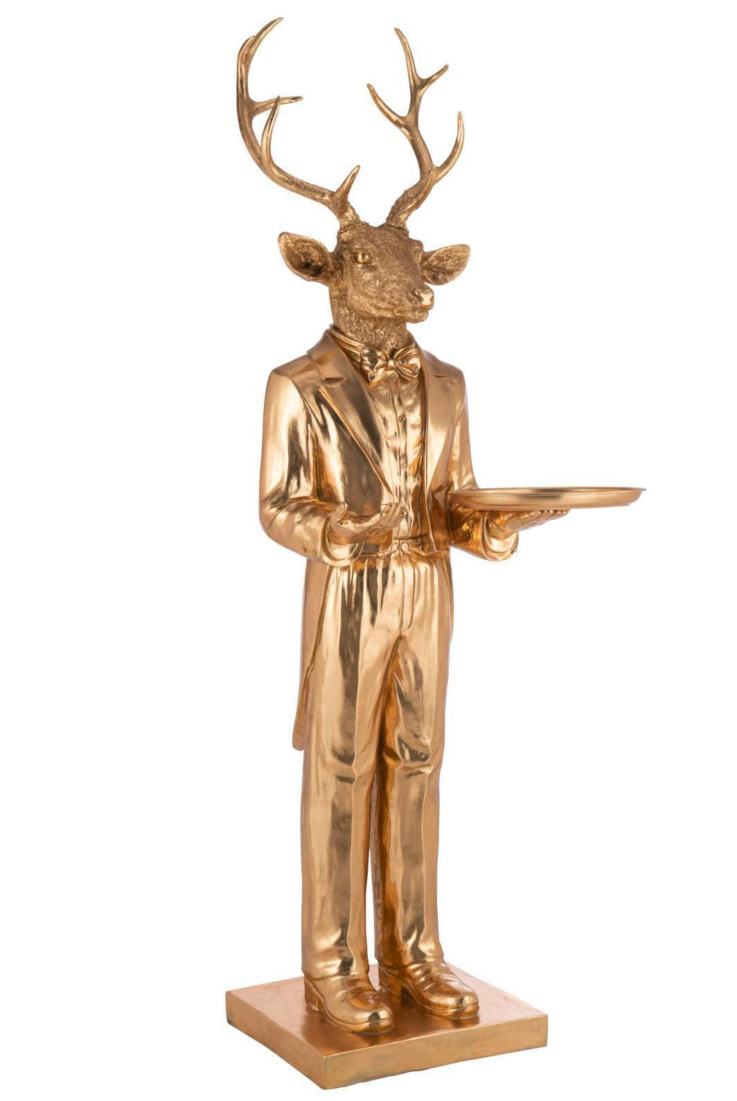 DEKOHIRSCH - Goldfarben, Basics, Kunststoff (72/59/194cm) - Ambia Home
