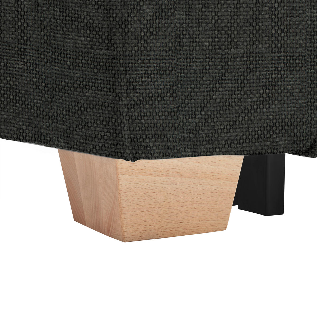 HÖRNSOFFA i svart  - svart, Modern, trämaterial/trä (255/185cm) - MID.YOU