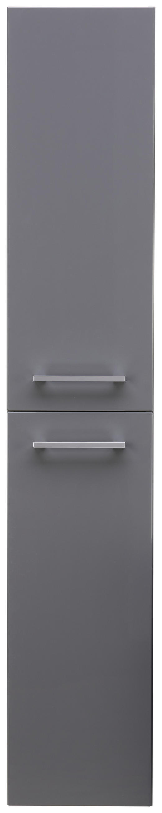 Thumbnail - Voleo Hochschrank Lara, Anthrazit, Glas, 4 Fächer, 30x159x32 cm, Made in Germany, hängend, Badezimmer, Badezimmerschränk...