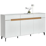 SIDEBOARD  in 176/89/40 cm  - Eichefarben/Schwarz, MODERN, Holzwerkstoff/Metall (176/89/40cm) - Novel