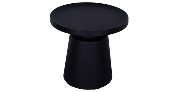 BEISTELLTISCH 49/49/45,5 cm Schwarz rund  - Schwarz, Design, Metall (49/49/45,5cm) - Xora