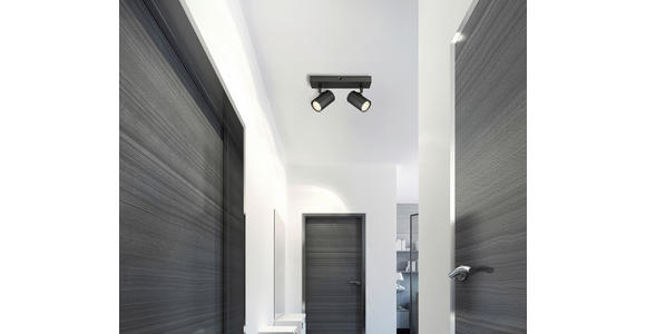 DECKENLEUCHTE 26/6/14,5 cm  - Grau, Design, Metall (26/6/14,5cm) - Novel