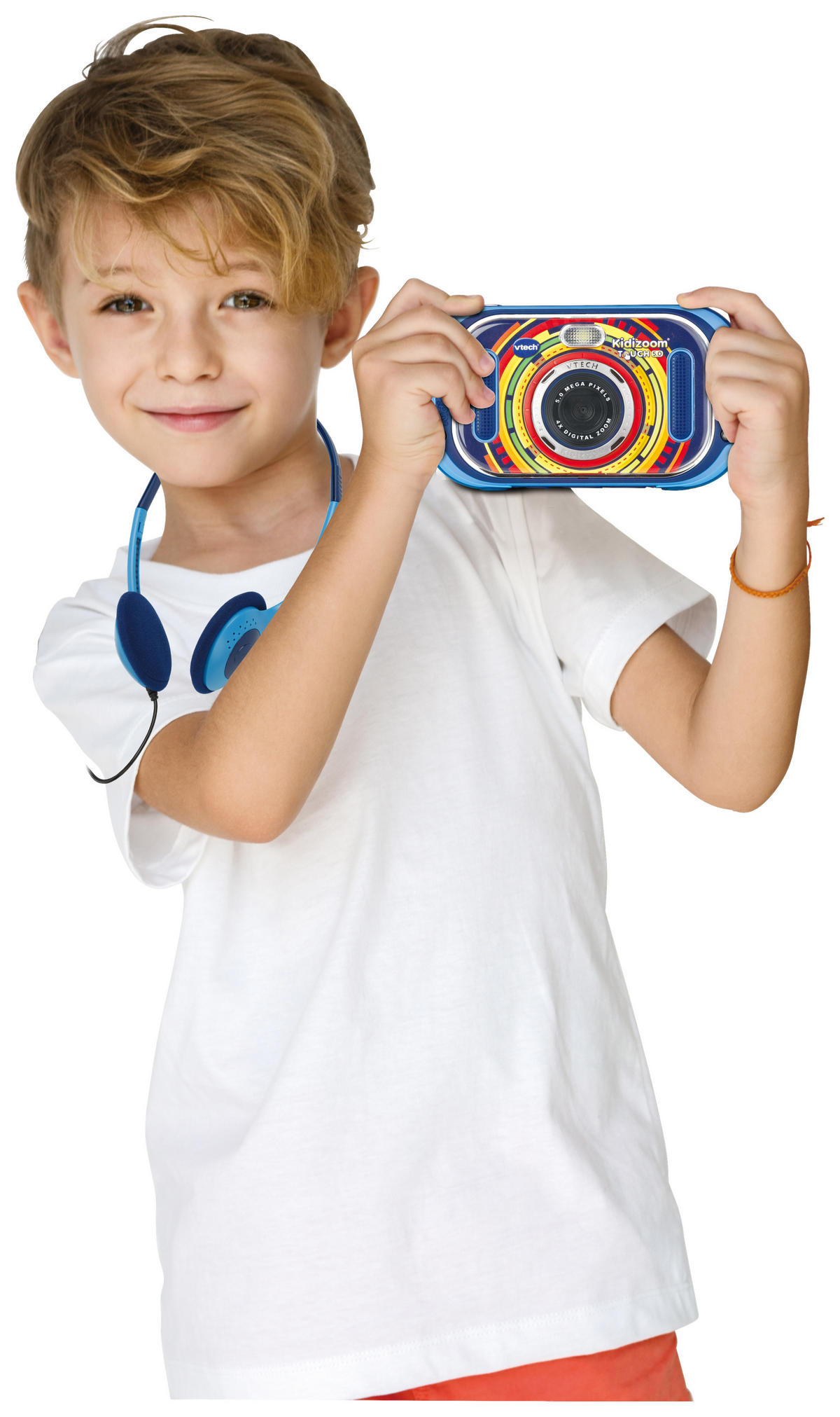 KINDERKAMERA Kidizoom Touch 5.0  - Blau/Multicolor, Basics, Kunststoff (25,4/27,9/5,8cm) - Vtech