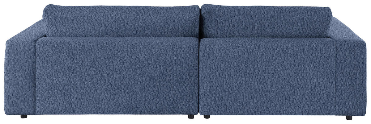 ECKSOFA in Flachgewebe Blau  190/270 cm  - Blau/Schwarz, Design, Kunststoff/Textil (190/270cm) - Lomoco