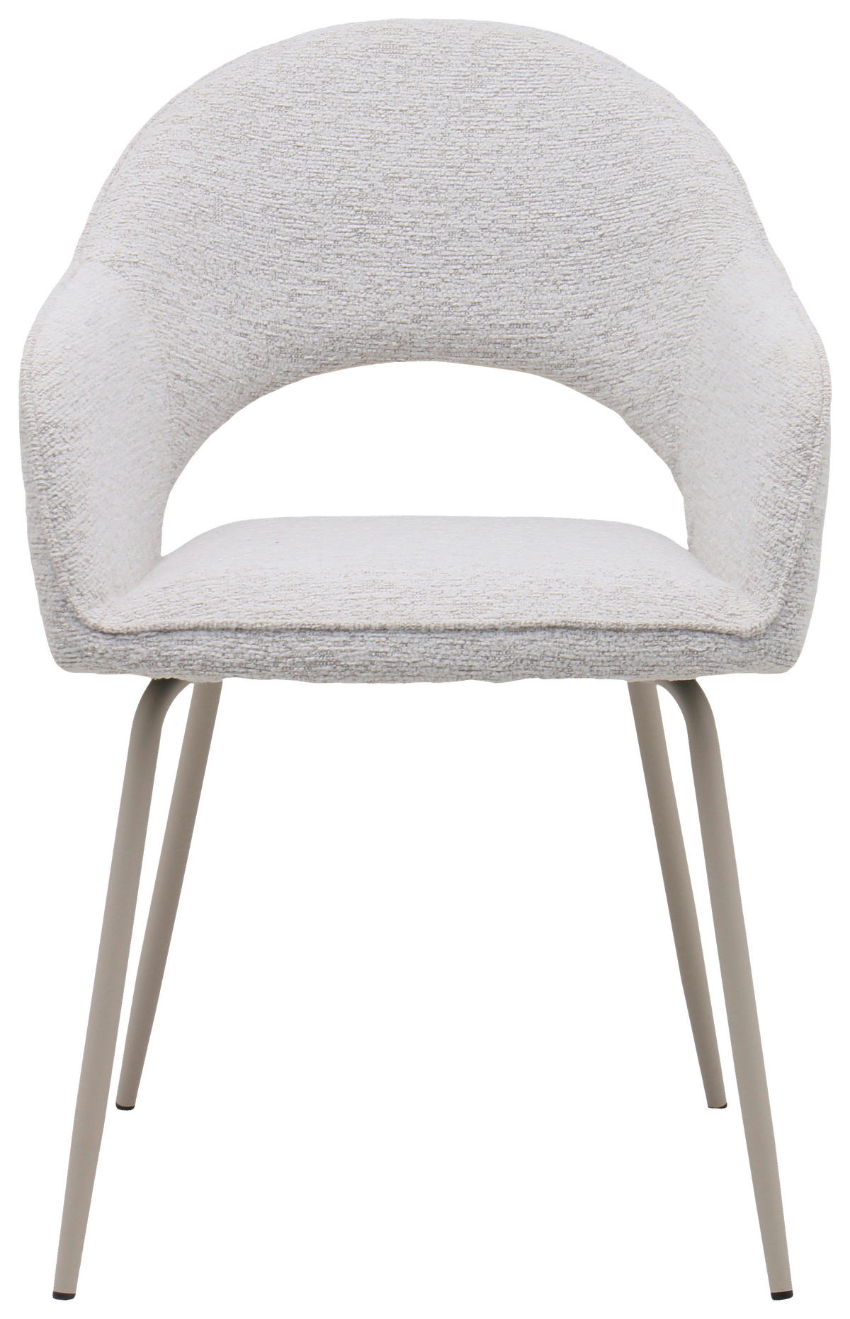 ARMLEHNSTUHL   Webstoff  Hellgrau, Beige  - Beige/Hellgrau, MODERN, Textil/Metall (55/83/63cm) - Livetastic