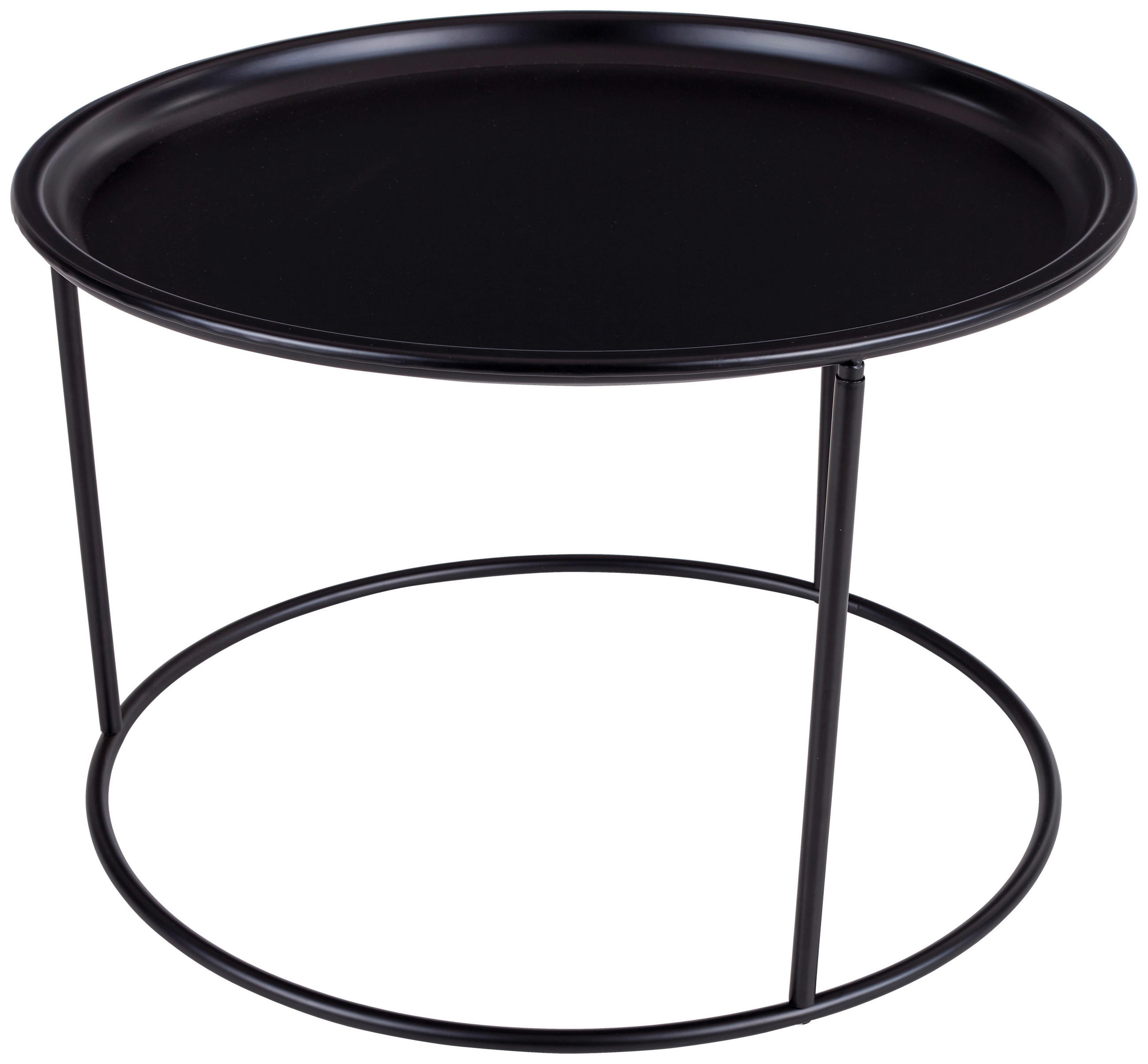 Couchtisch Rund Gusseisen Jackson, Schwarz