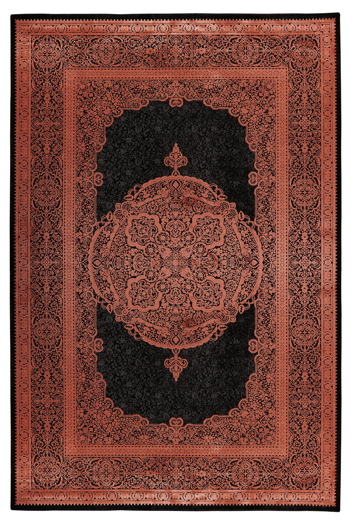 WEBTEPPICH 80/150 cm  - Rot/Dunkelorange, Design, Textil (80/150cm) - Novel
