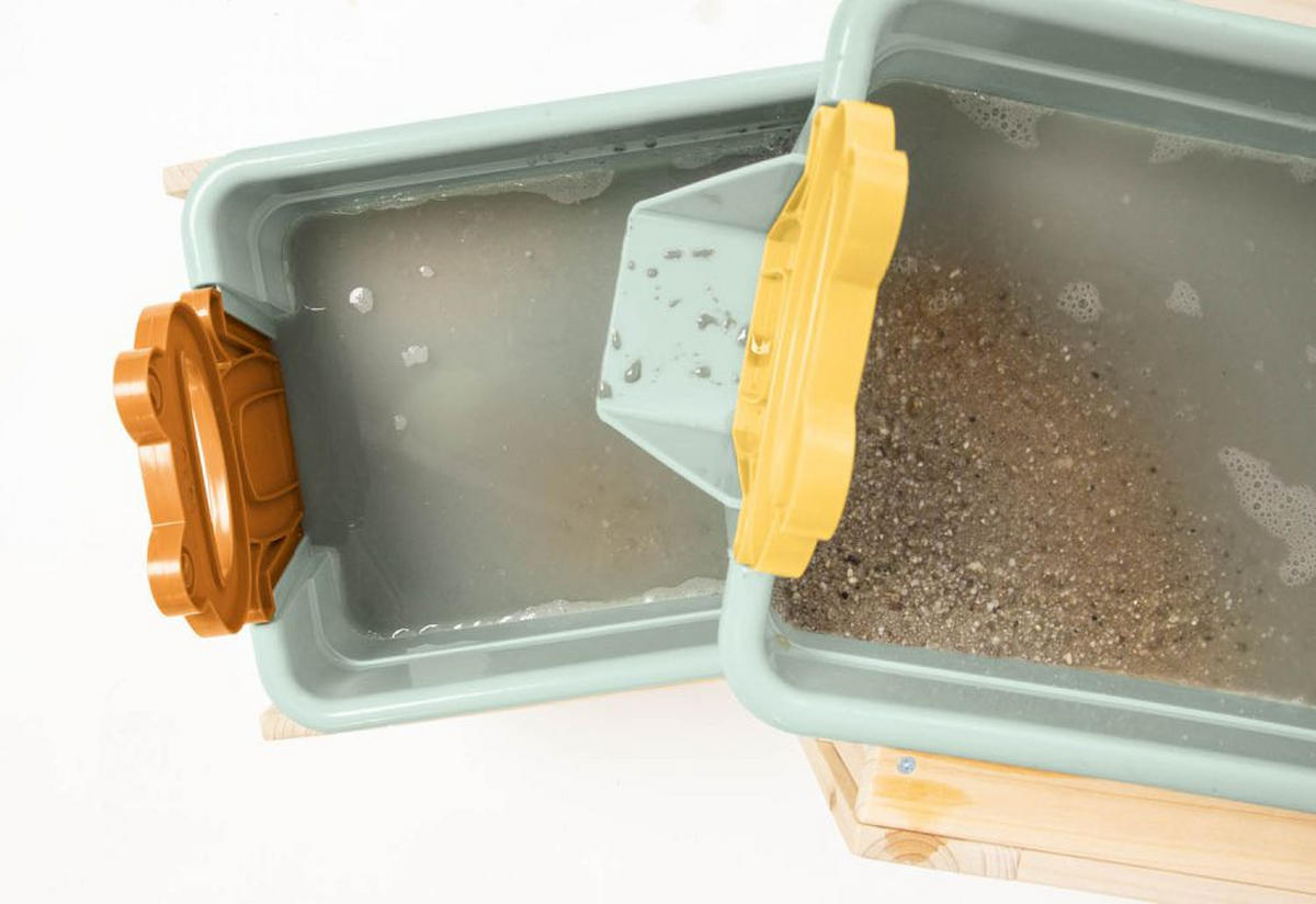 SAND- UND WASSERTISCH FROLINO  - Naturfarben, Basics, Holz (39,5/61/98cm) - Pinolino