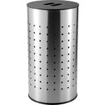 WÄSCHETONNE - Edelstahlfarben, Basics, Holz/Metall (29,2/54,5cm) - Homeware