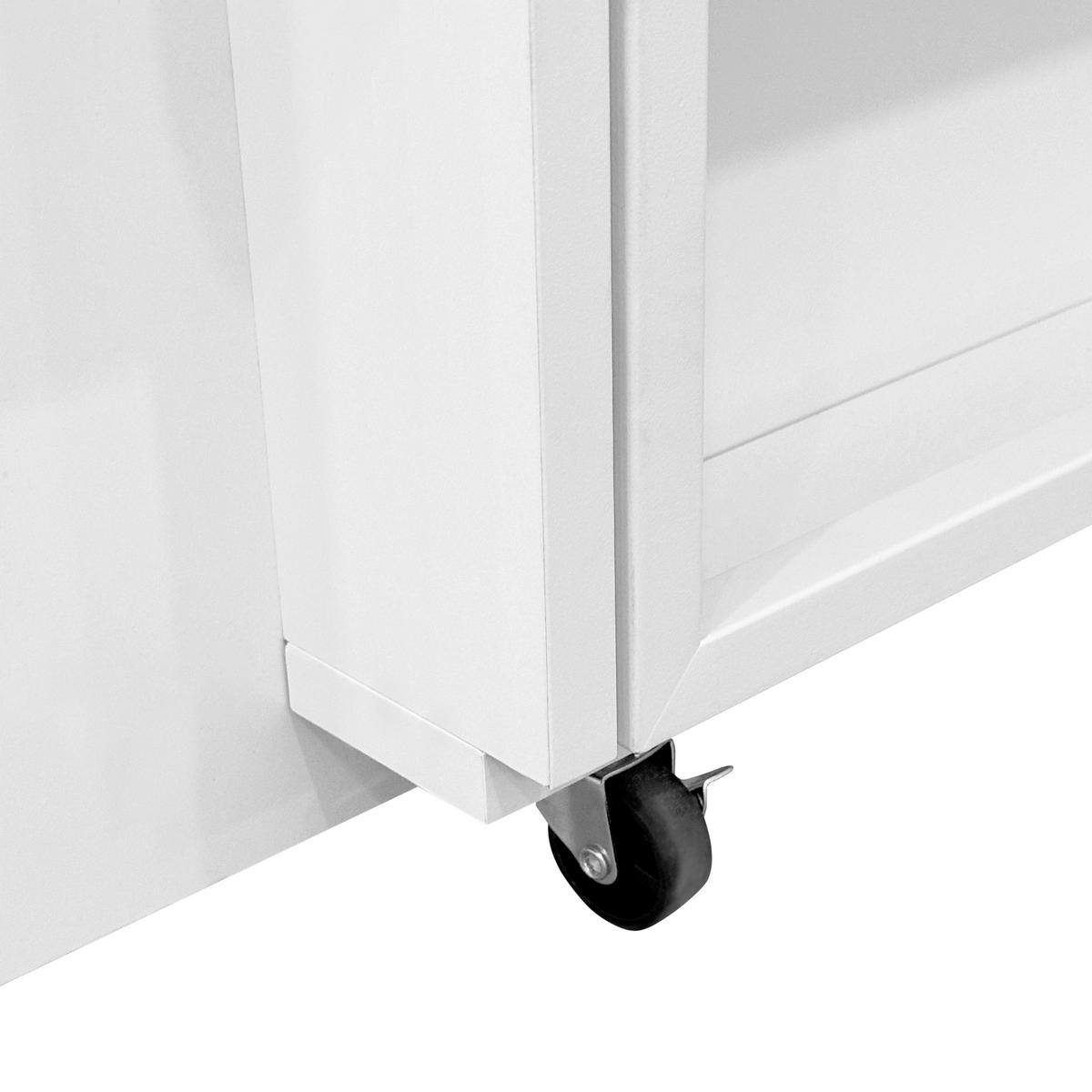 SCHREIBTISCH  in Weiß  - Weiß, MODERN, Holzwerkstoff/Metall (115/100/30cm) - MID.YOU