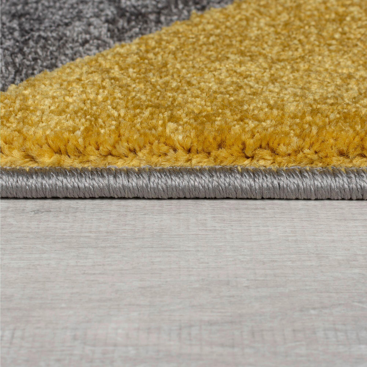 WEBTEPPICH 60/230 cm ELUDE ORB Grau, Dunkelgelb  - Dunkelgelb/Grau, KONVENTIONELL, Textil (60/230cm)