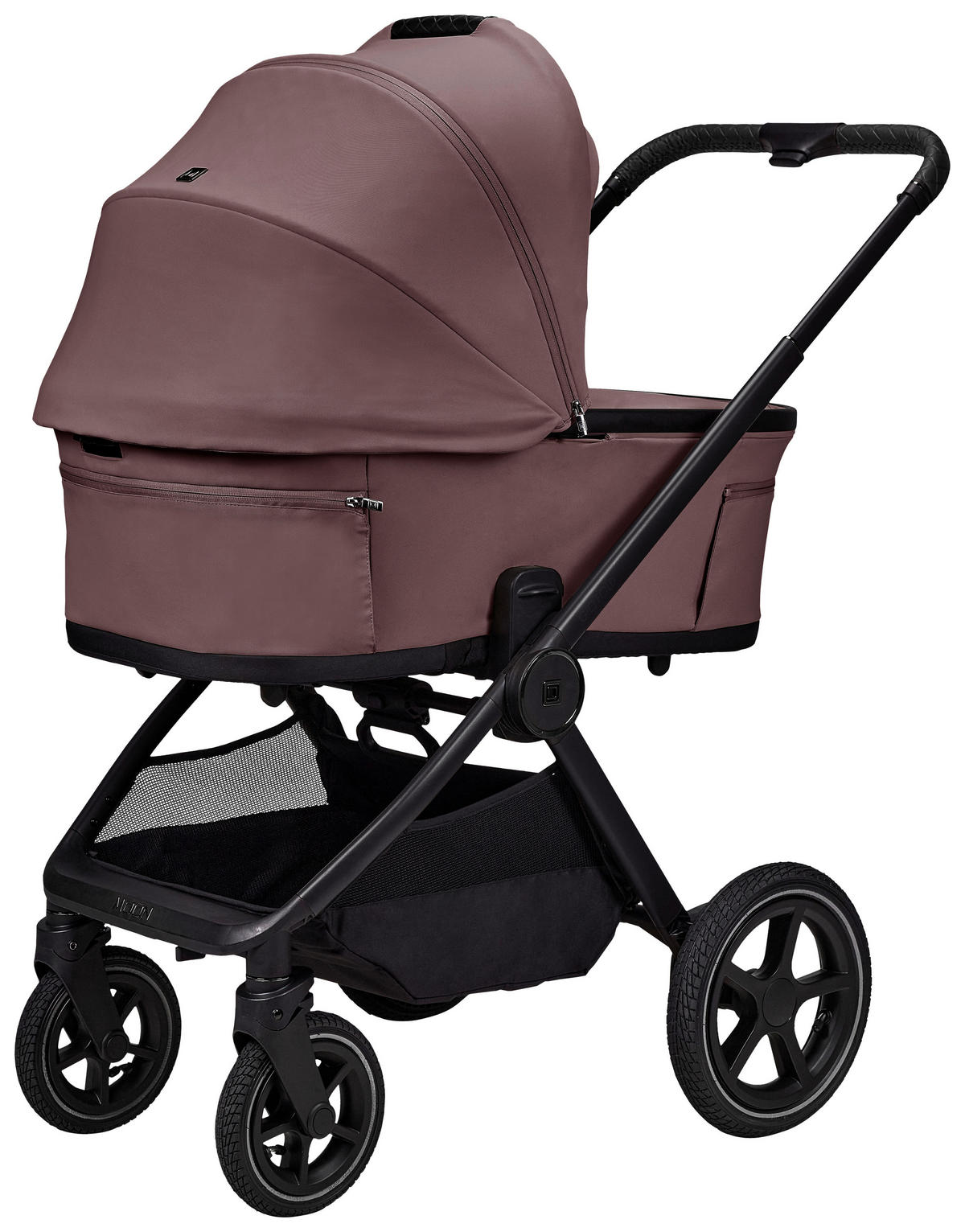 KINDERWAGENSET  GIO FOLD SET AIR  tonka  - Schwarz/Mokka, Basics, Textil/Metall (120/58/92cm) - Moon Edition