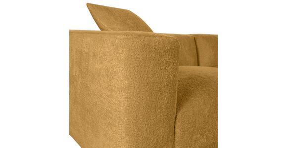 ECKSOFA Senfgelb Chenille Zierkissen, Rücken echt  - Senfgelb/Creme, MODERN, Kunststoff/Textil (317/239cm) - Carryhome