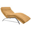 RELAXLIEGE in Echtleder Currygelb  - Currygelb/Alufarben, Basics, Leder (95/91/170cm) - Chilliano