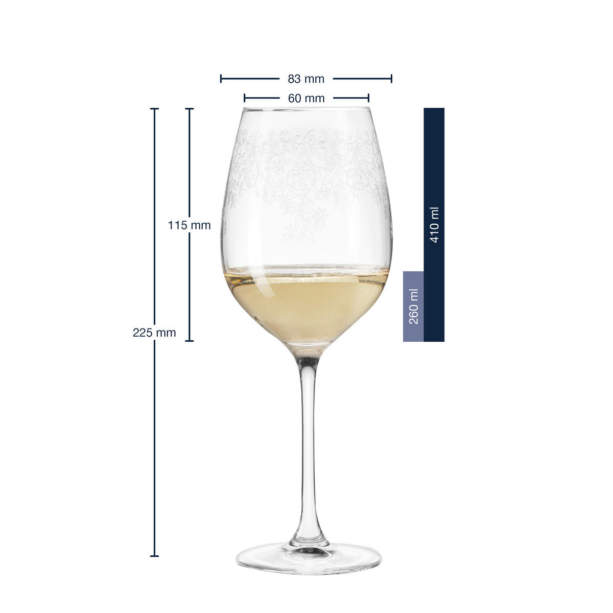 GLÄSERSET Chateau 6-teilig  - Transparent, LIFESTYLE, Glas (410ml) - Leonardo