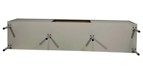 LOWBOARD SNOW in 180/54/40 cm - Eichefarben/Grau, Design, Holzwerkstoff/Metall (180/54/40cm) - Xora