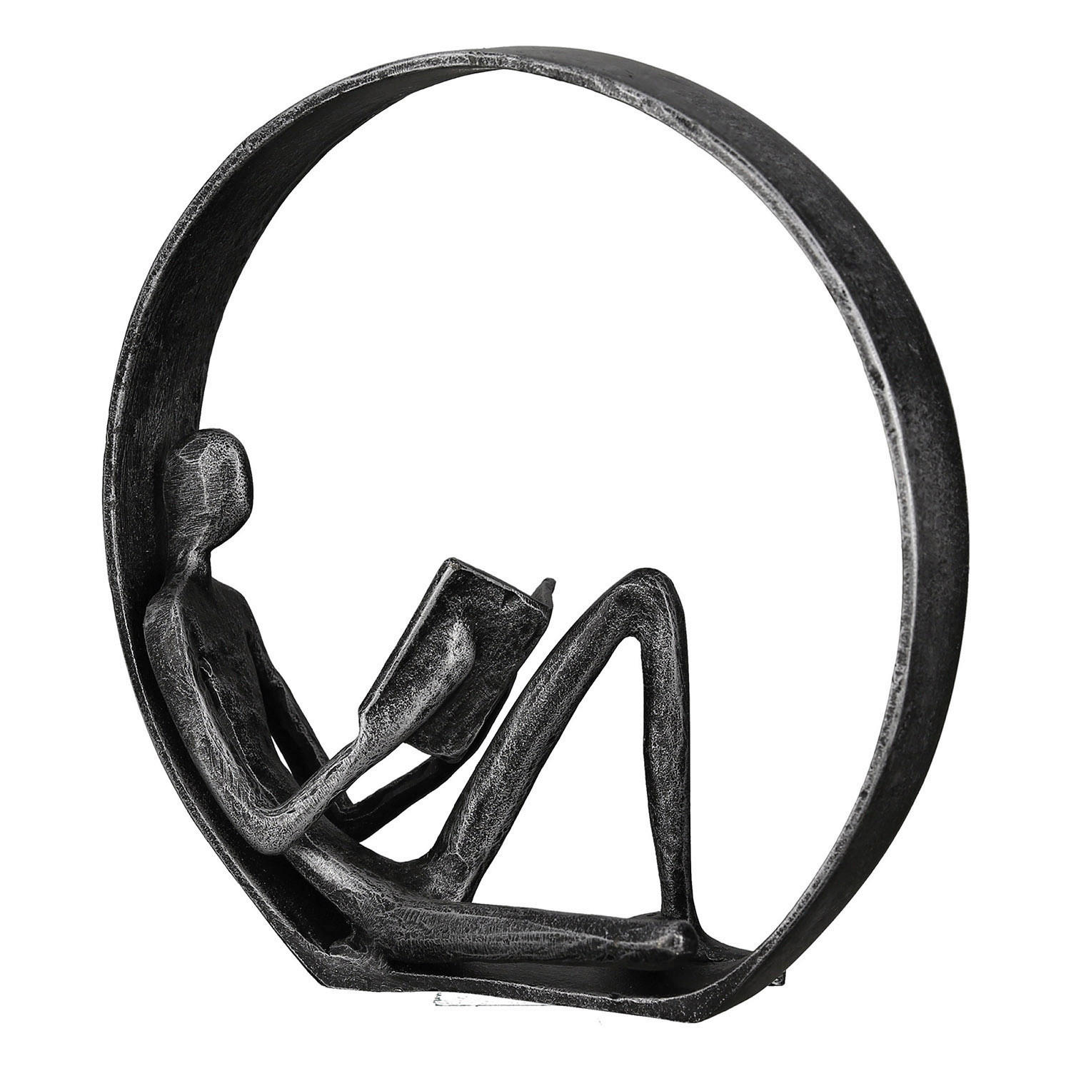 SKULPTUR - Anthrazit, Basics, Metall (17/18/9cm)