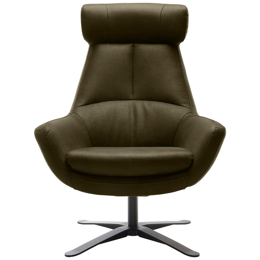 Thumbnail - Trendmanufaktur Sessel BE Organic, Grün, Textil, 81x112x83 cm, Made in EU, Lederauswahl, Stoffauswahl, Wohnzimmer, Sesse...