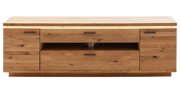 LOWBOARD Eichefarben  210/68/50 cm  - Eichefarben/Anthrazit, Natur, Holz/Holzwerkstoff (210/68/50cm) - Linea Natura