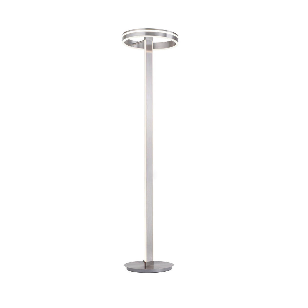 LED-STEHLEUCHTE 40/40/180 cm    - Silberfarben, Design, Kunststoff/Metall (40/40/180cm)