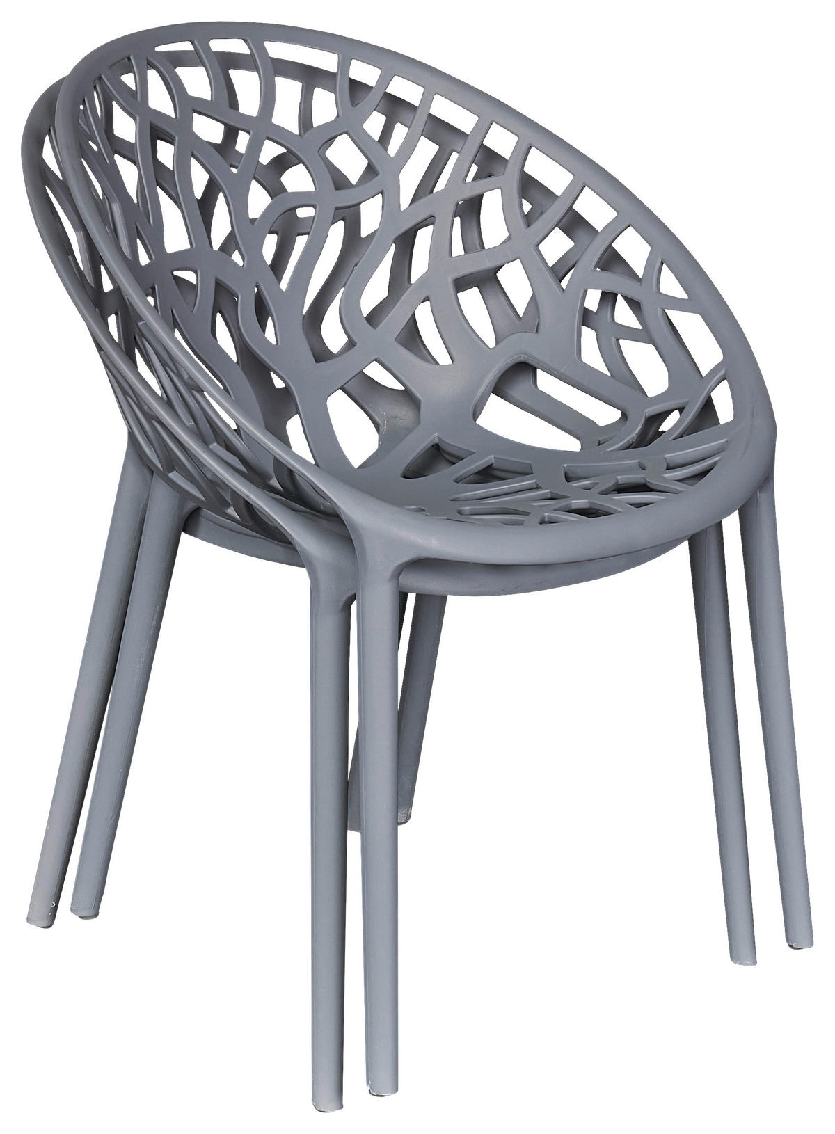 STAPELSTUHL Grau  - Grau, Design, Kunststoff (60,5/79/58cm) - Ambia Garden