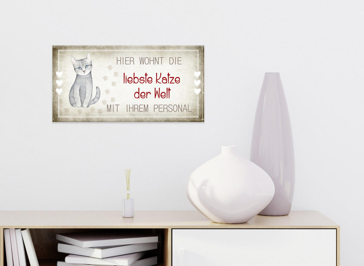 DEKOPANEEL Text 20/40 cm  - Multicolor, Basics, Holz (20/40cm)