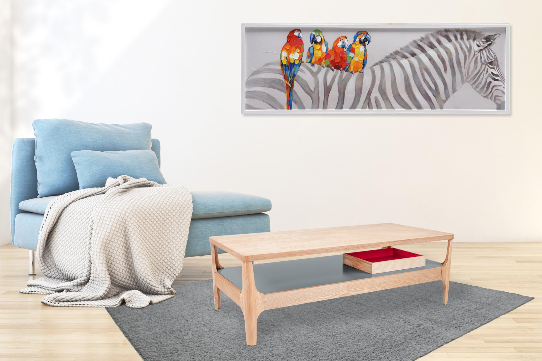 BEISTELLTISCH 120 cm/40 cm/60 cm cm Grau, Eschefarben  - Eschefarben/Grau, Design, Holz (120 cm/40 cm/60 cmcm) - Kayoom