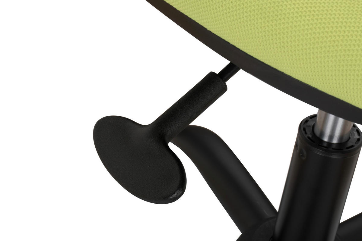 JUGENDDREHSTUHL  in Webstoff Grün, Schwarz  - Schwarz/Grün, MODERN, Kunststoff/Textil (51/74,5-84/51cm) - MID.YOU