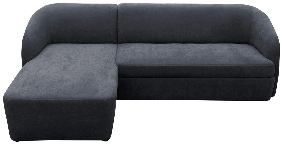 ECKSOFA 100 033 Grau Webstoff Rücken echt  - Taupe/Schwarz, MODERN, Kunststoff/Textil (148/230cm) - Livetastic