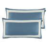 KISSENHÜLLEN-SET Marcel.Remus.Design - Son Vida blau 40/80 cm  - Blau/Weiß, Design, Textil (40/80cm) - Marcel Remus