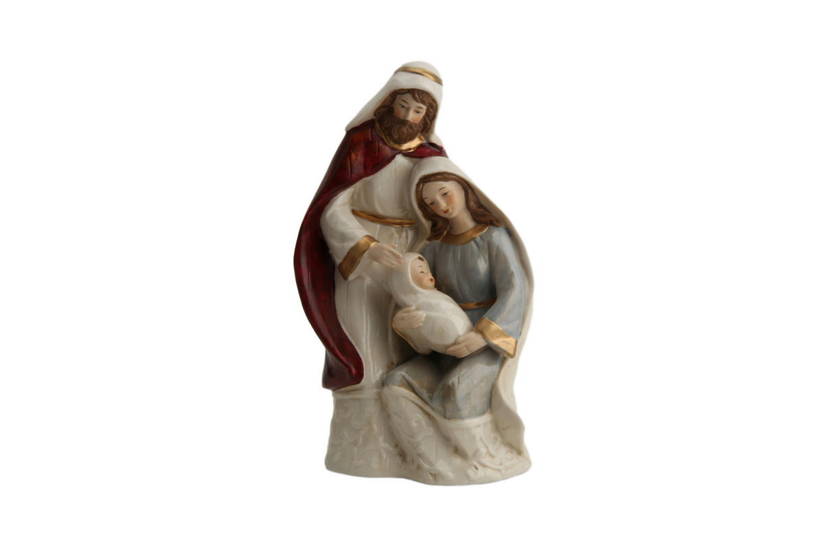 FIGURINĂ PENTRU IESLE - roșu închis/gri, Lifestyle, ceramică (13/21,9/9,2cm) - X-Mas