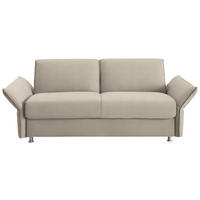 SCHLAFSOFA  in Flachgewebe Cappuccino  - Chromfarben/Cappuccino, Design, Textil/Metall (194-234/88/101cm) - Bali
