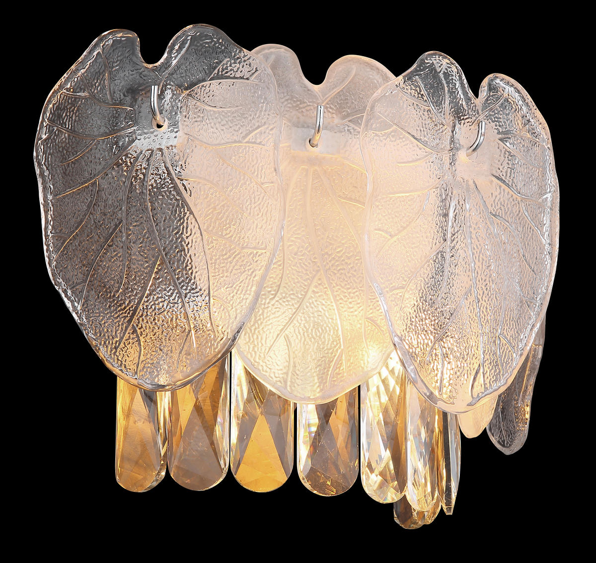 WANDLEUCHTE - Klar/Chromfarben, Konventionell, Glas/Metall (31,5/15,5/20,8cm) - Globo